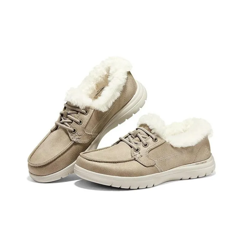 Skechers ON THE GO Anti Slip And Wear Resistant Warm Rebound Low Top Casual Shoes Women's Taupe-3