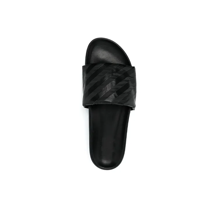 OFF WHITE Diag Stylish Sandals Men's Black-2
