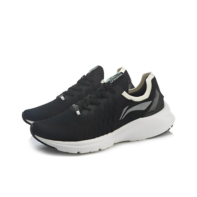 LiNing YunQue Abrasion Resistant Breathable Low Top Running Shoes Women's Black-2
