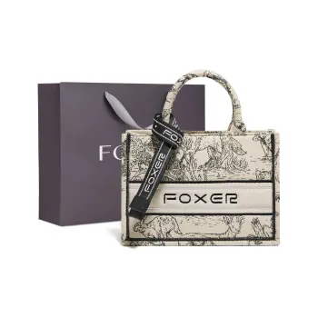 FOXER Fabric Fashion Commute Handbag Shoulder Bag Crossbody Bag Regular Women's Graffiti Black