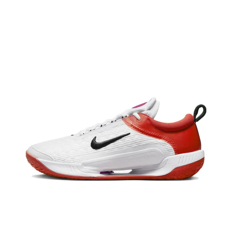Nike Court Air Zoom Nxt Hard Court Tennis Shoes 'White Picante Red'-0