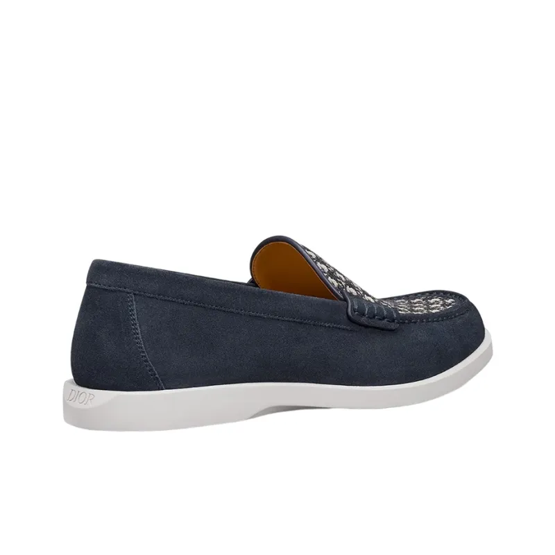 DIOR Granville Loafer Navy Blue Suede-3
