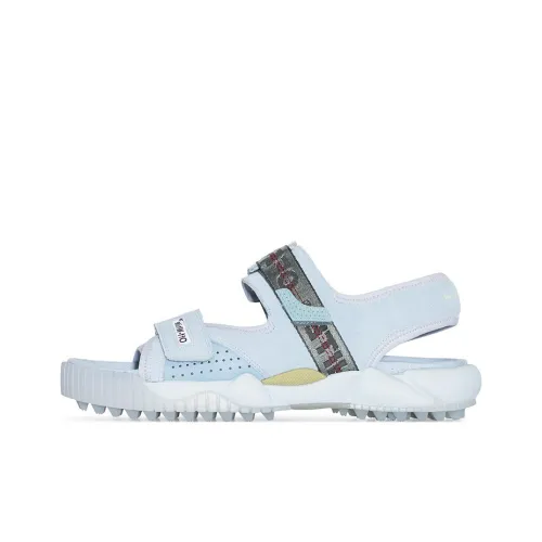 OFF-WHITE ODSY Beach Sandals Men Gray Blue