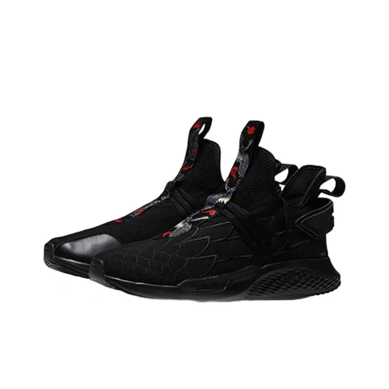 LINING CF Casual Shoes Men Low Top Pure Black-2