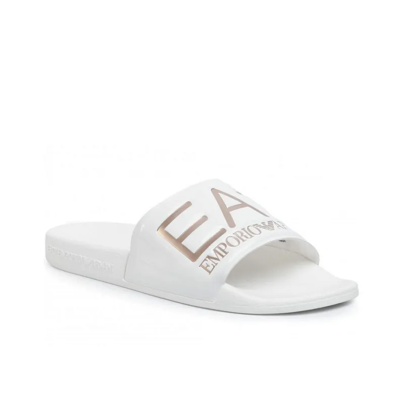 EMPORIO ARMANI EA7 Quiet Slide Slippers Unisex White-2