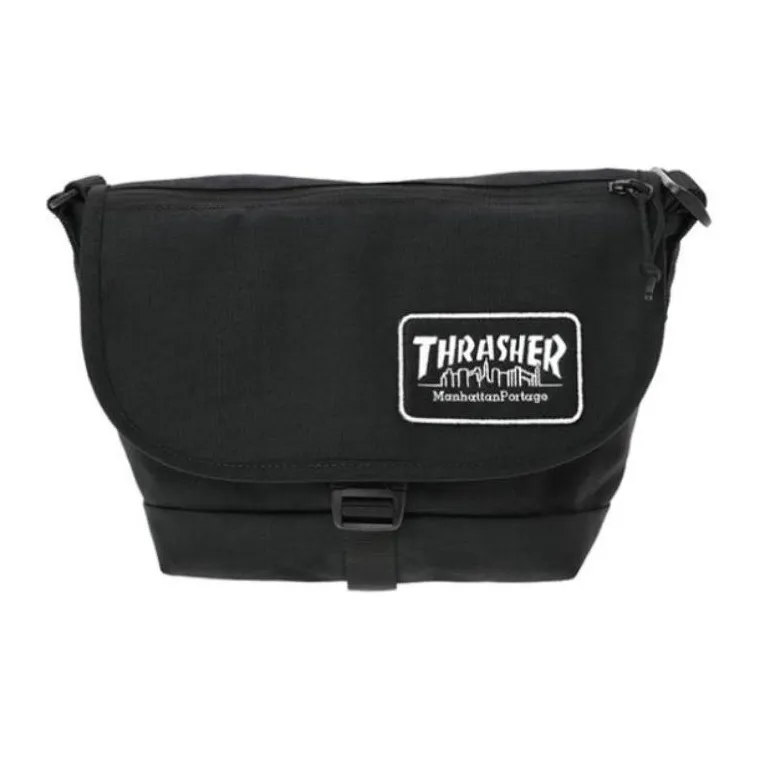 Manhattan Portage THRASHER Nylon Shoulder Bag Small Size Men's Black-0