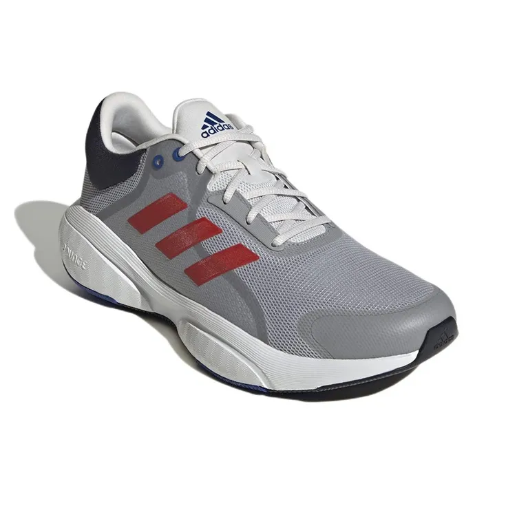 Adidas Response Lightweight And Wear-resistant Low-Top Running Shoes Gray Red-2