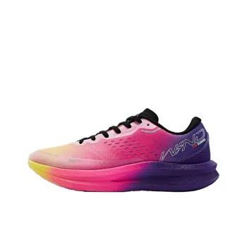 QIAODAN Strong Winds 1.0 Cushioning Anti Slip And Wear Resistant Low Top Running Shoes Men's Pink Purple