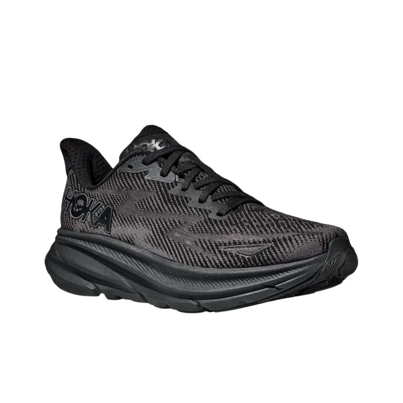 HOKA ONE ONE Clifton 9 Wide 'Triple Black'-2