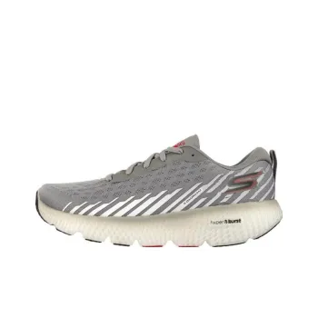 Skechers GO Run Max Road 5 Cushioned Slip-Resistant Low-Top Running Shoes Men's Gray