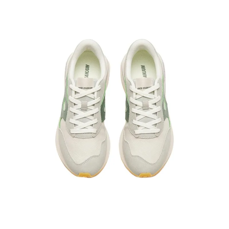 Anta Champion Series Cushioning Wear-Resistant Low-Top Sports Casual Shoes Women's Light Cyan Gray-2