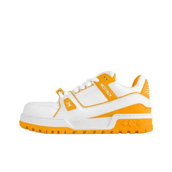 LOUIS VUITTON Trainer Maxi Little Jigglypuff Low Top Skateboard Shoes Unisex White Yellow
