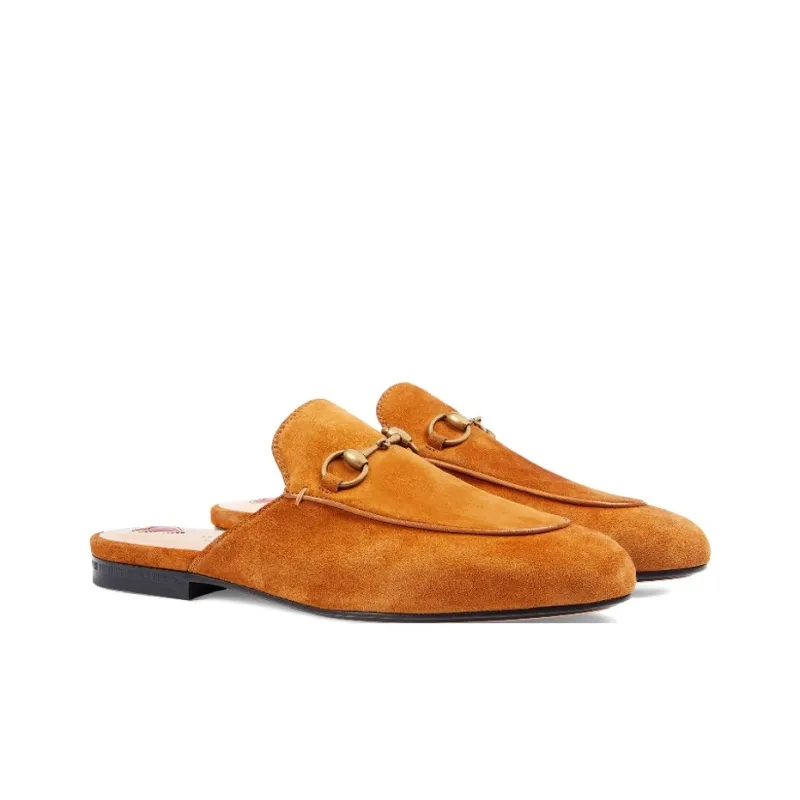 GUCCI Princetown Stylish Sandals Women's Brown-2