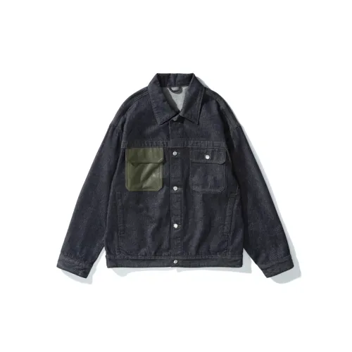 SWISS MILITARY Denim Jackets Men Dark Blue