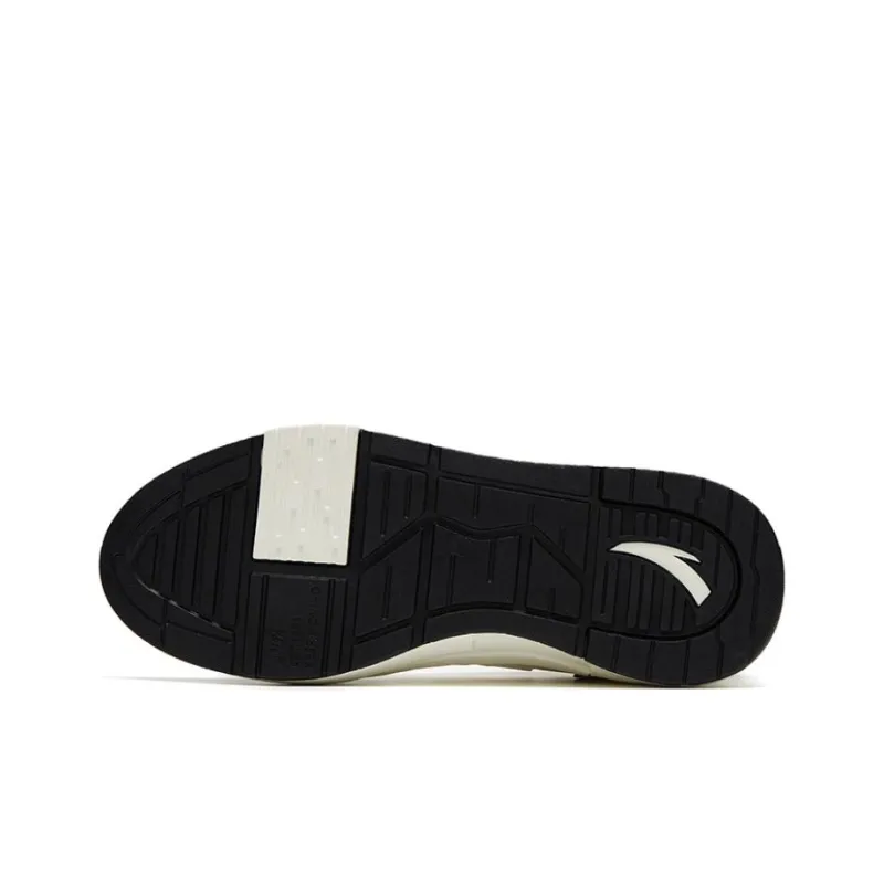 Anta Bump Slip Resistant, Abrasion Resistant, Breathable Low Top Skateboard Shoes Men's White Black-4