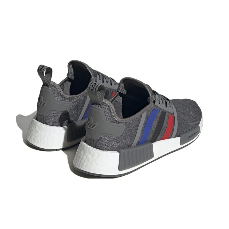 Adidas Originals Nmd R1 Grey Better Scarlet Core Black-3