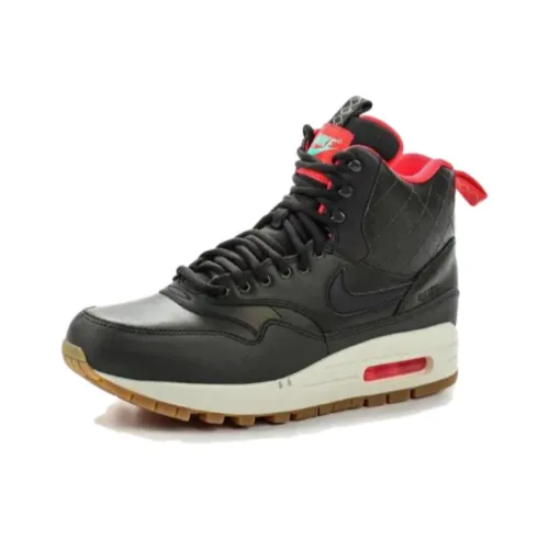 Nike Air Max 1 Mid Sneakerboot Reflect Sequoia/Black-Bright Crimson-Mint Women's