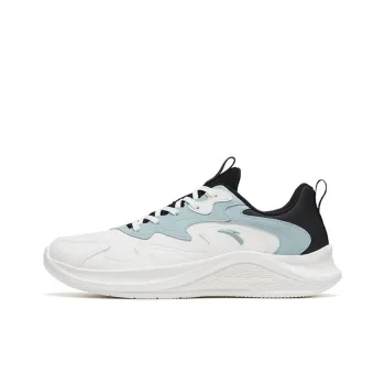 Anta Walk Durable Breathable Low Top Running Shoes Men's White Black Blue