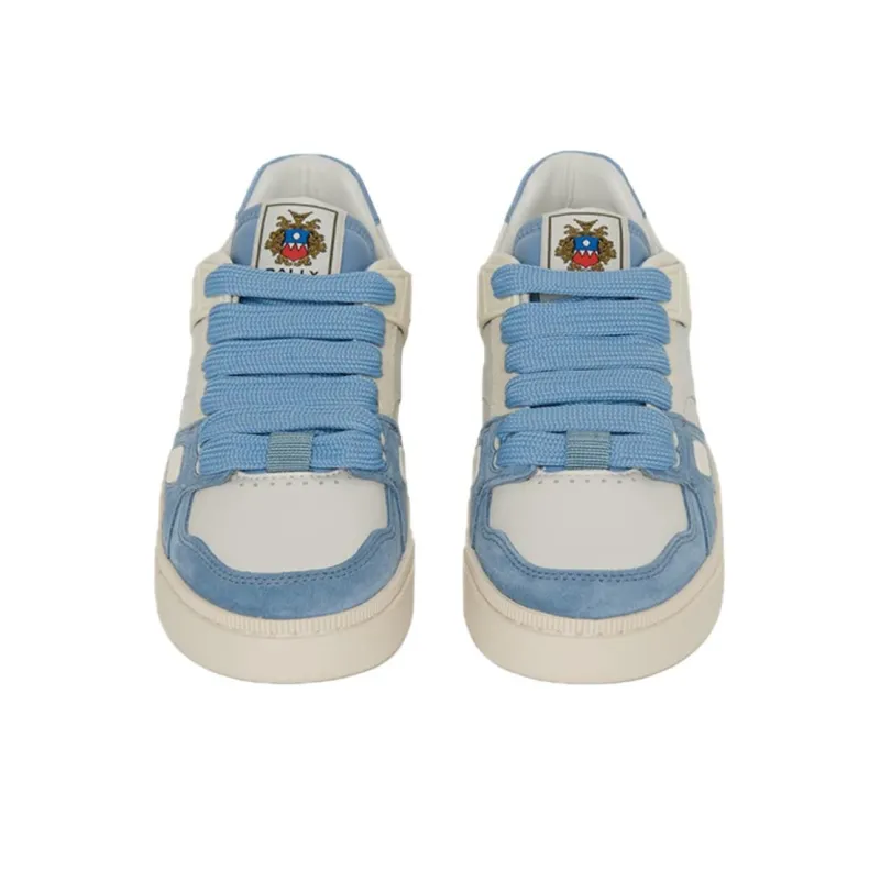 BALLY Low Top Skateboard Shoes Women's Blue White-3