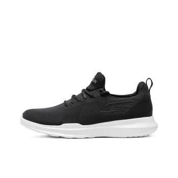 Skechers Go Run Mojo Cushioning Anti-Slip And Wear-Resistant Mid-Top Casual Running Shoes Men's Black White
