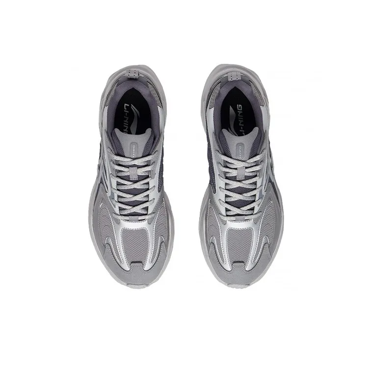 LiNing Stargazing Rebound Low Top Running Shoes Men's Gray-3