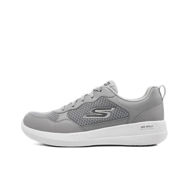 Skechers GO WALK Stability Cushioning Anti-Slip And Wear-Resistant Low-Top Casual Shoes Men's Gray-0