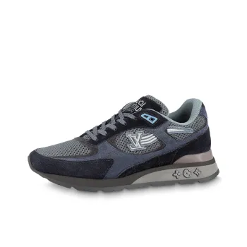LOUIS VUITTON Run Away Abrasion Resistant Low Top Casual Shoes Men's Blue Black