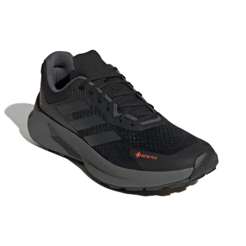 Adidas Terrex Soulstride Flow Gore Tex Core Black Grey Impact Orange-2
