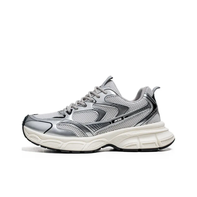JKEM Anti-Slip Wear-Resistant Low-Top Chunky Sneakers Men's-12