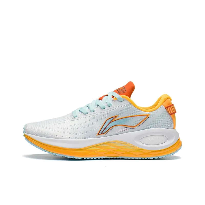 LiNing Furious Rider 6.0 Low Top Running Shoes Men's White Orange-0