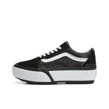 Vans Old Skool Stacked Shoes 'Satin Floral Black' Women's