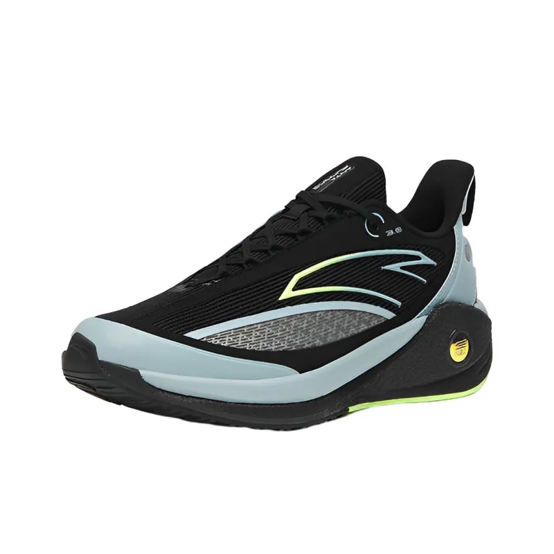 Anta C37 3.0 Slip Resistant, Abrasion Resistant, Breathable Low Top Anta C37 Casual Running Shoes Men's Black Green-2