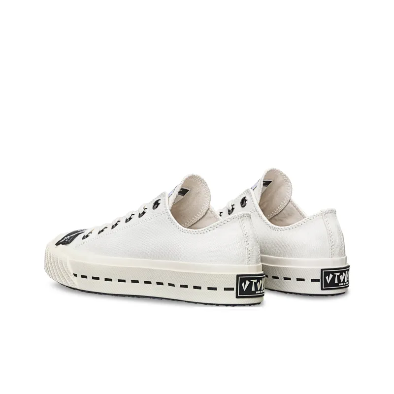 VTVN Mountaintop Anti Slip Wear Resistant Low Top Canvas Shoes White-2