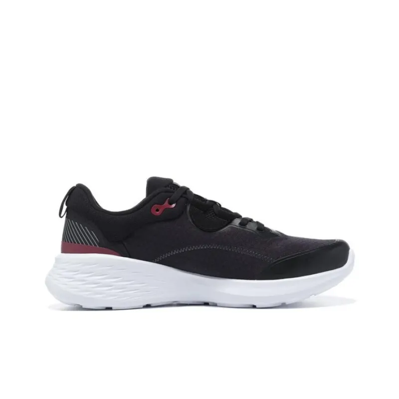 LiNing Soft Element Durable Breathable Low Top Casual Shoes Men's Black Red-2
