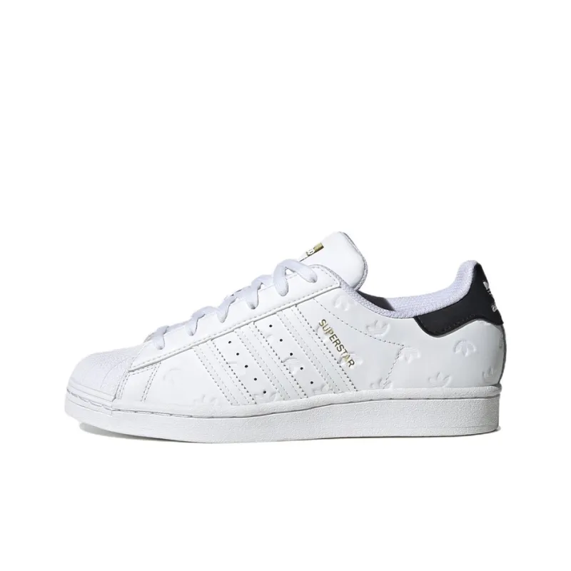 Adidas Women's Superstar 'Allover Debossed Trefoils White Black' Women's-0