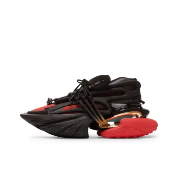 BALMAIN Unicorn Low 'Black Red'