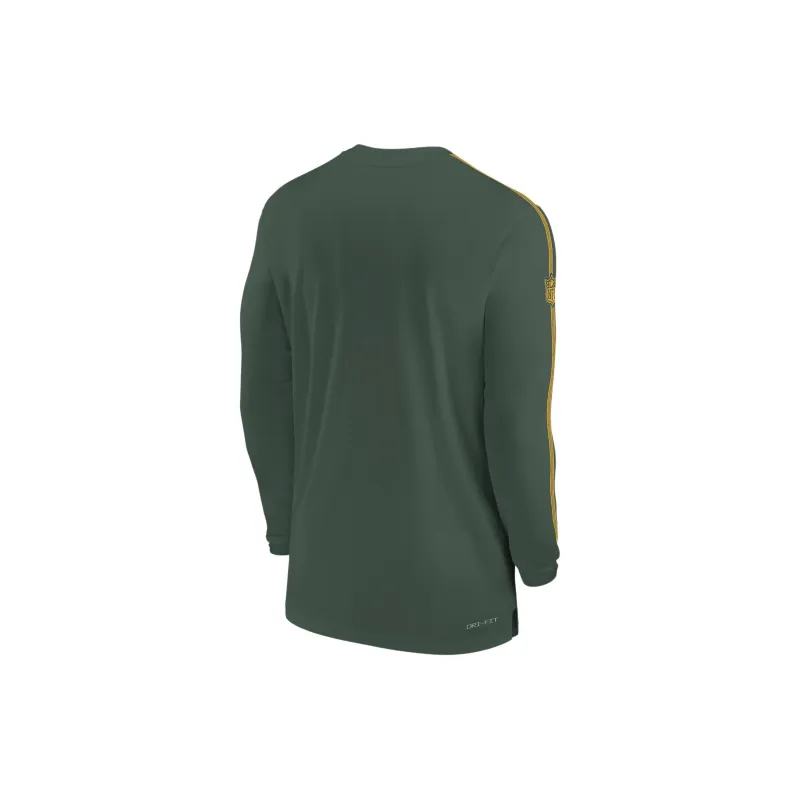 Nike Green Bay Packers Sideline Coach Men's Nike Dri FIT Nfl Long Sleeve Top-1