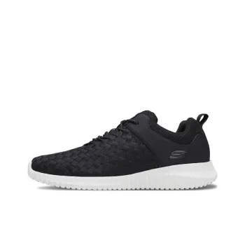 Skechers Elite Fle Cushioning Anti-Slip And Wear-Resistant Low-Top Sports Casual Shoes Black White