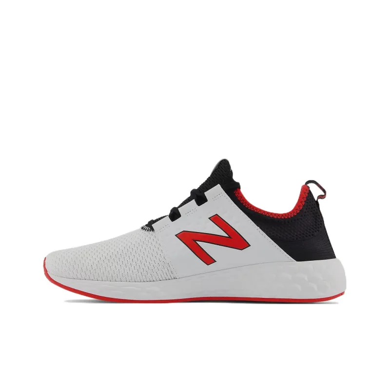 New Balance NB Fresh Foam Cruzv1 Running Shoes Men Low-Top White/Black/Red-0
