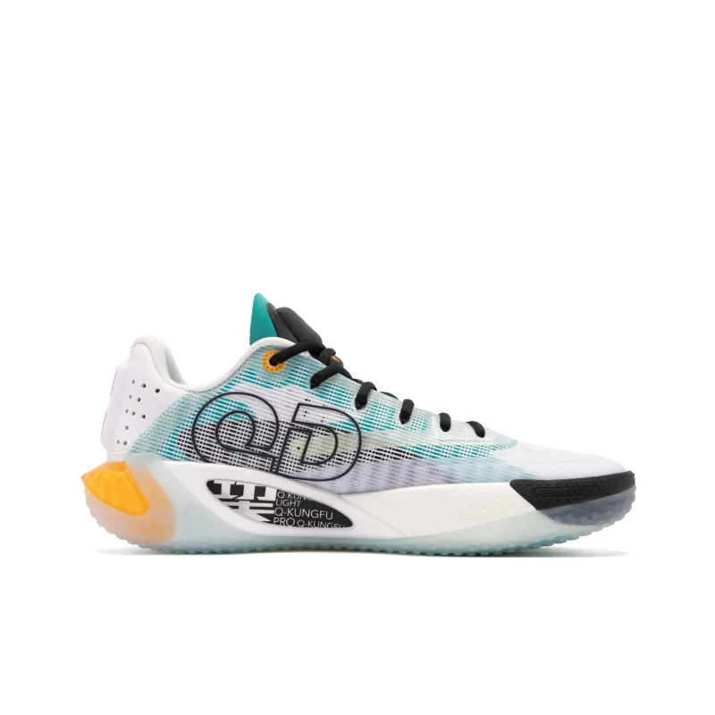QIAODAN Sharp RISE Prototype Slip Resistant Low Top Basketball Shoes Men's Green Yellow-1