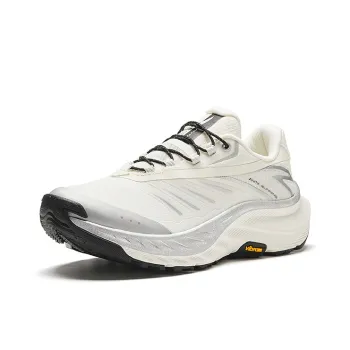 Anta Abrasion Resistant Low Top Trail Running Shoes Women's Ivory White Silver