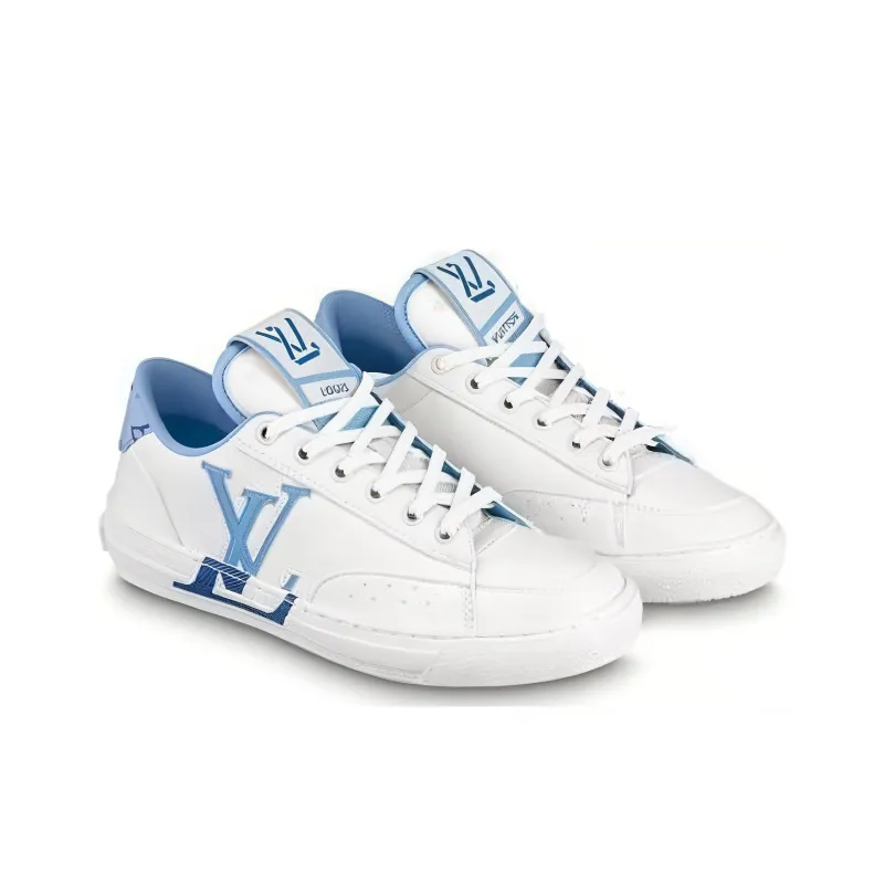 LOUIS VUITTON Charlie Sneakers 'White Blue' Women's-3