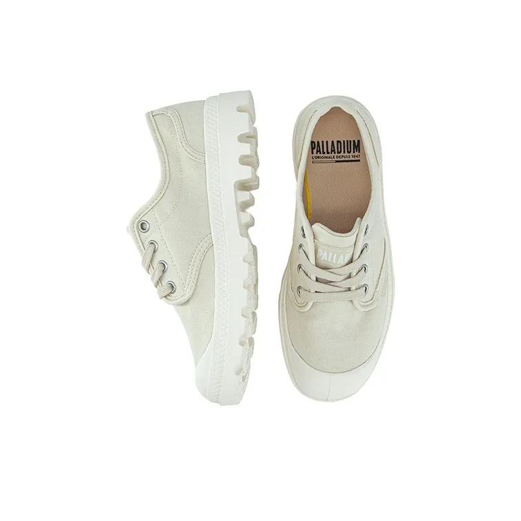 Palladium Pampa Canvas Shoes Women's Low Top Light Cyan-3