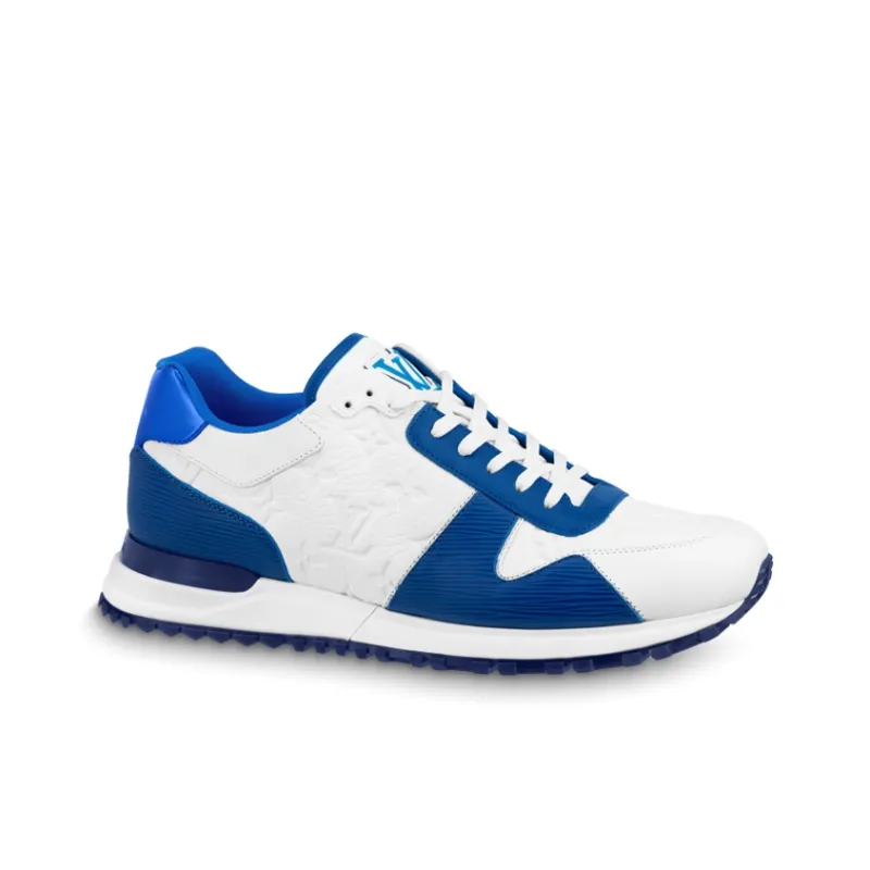 LOUIS VUITTON Lv Run Away Sneakers 'White Monogram With Blue EPI'-1