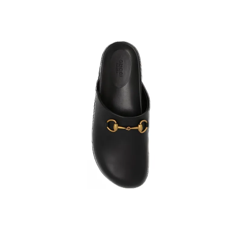 GUCCI Women's Horsebit Slipper 'Black' Women's-3