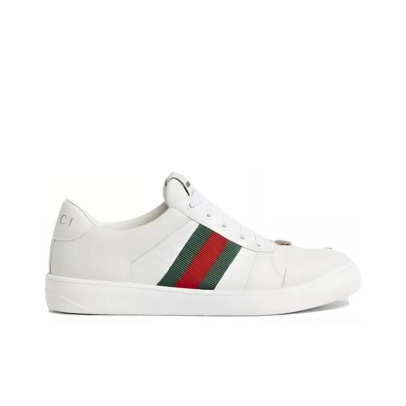GUCCI Women's Screener 'GG Embossed White Green Red' Women's-1