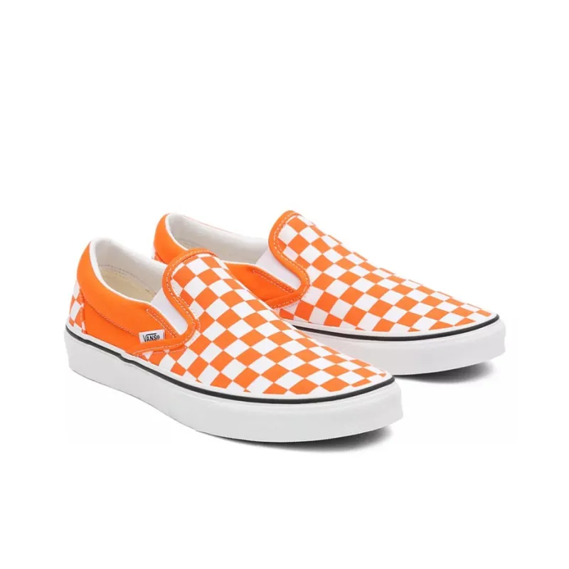 Vans Classic Slip On 'Orange Tiger Checkerboard'-2