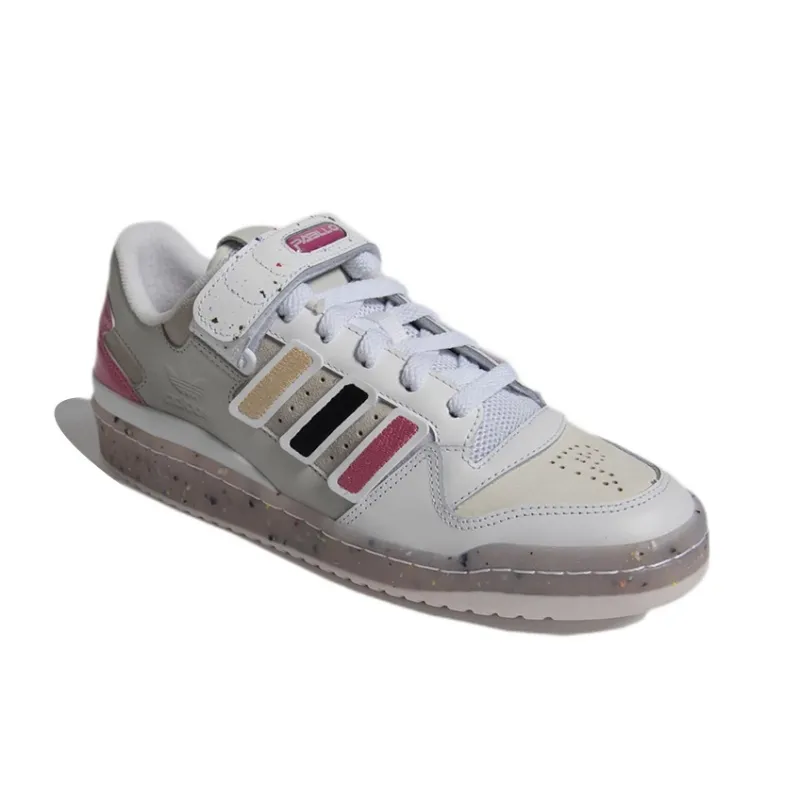 Adidas Originals FORUM Low Pabllo Vittar Lightweight Anti Slip And Wear Resistant Low Top Skateboard Shoes White Pink-2