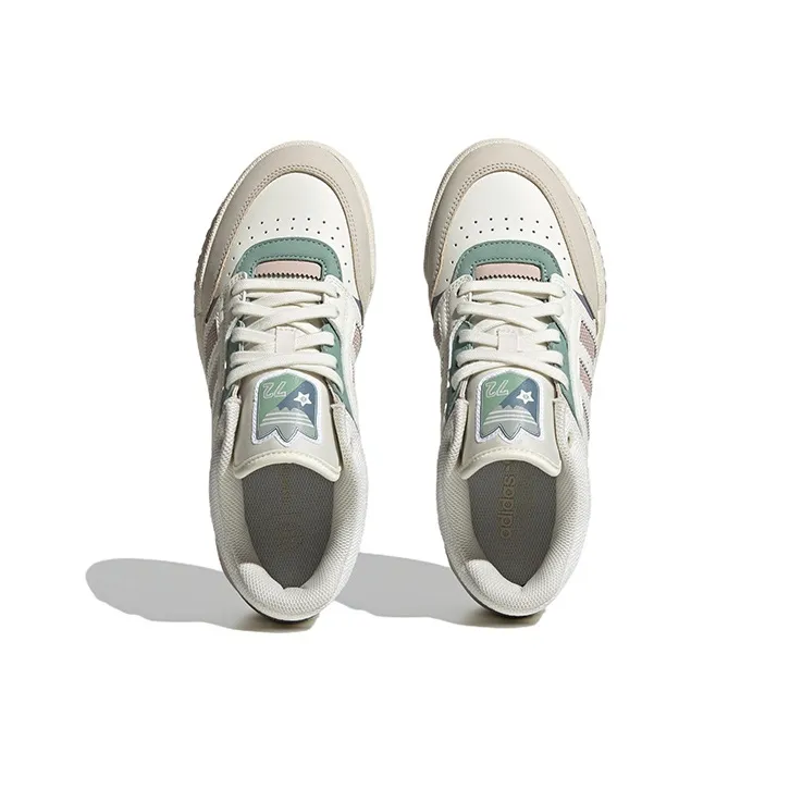 Adidas Originals Drop Step Low 'White Green Purple' Women's-4