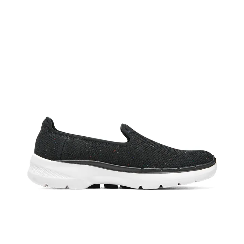 Skechers Go Walk 6 Galaxy View Lightweight Cushioning Rebound Support Low Top Casual Shoes Women's Black-1